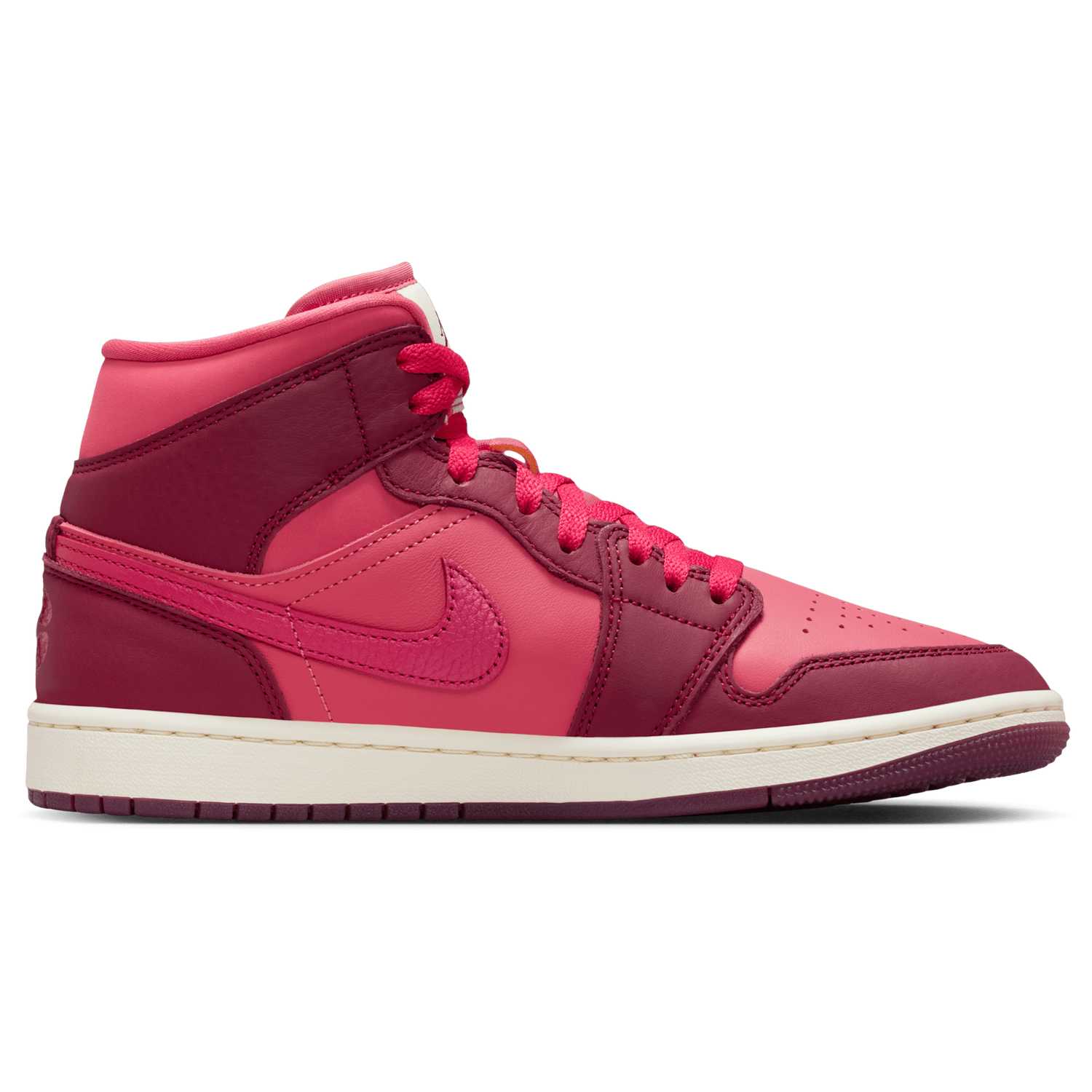 Jordan AJ 1 Mid SE - Women's - Red/Red