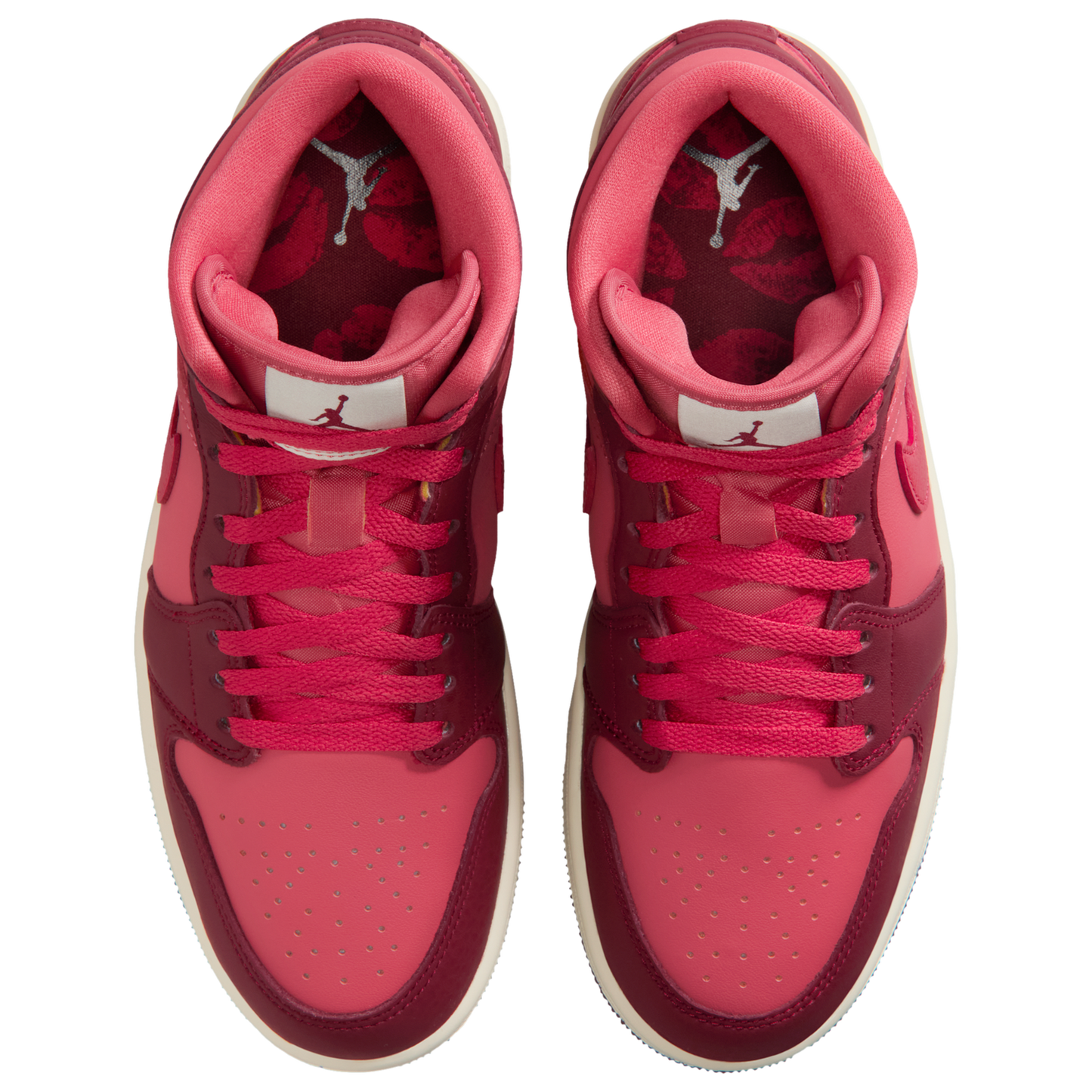 Jordan AJ 1 Mid SE - Women's - Red/Red