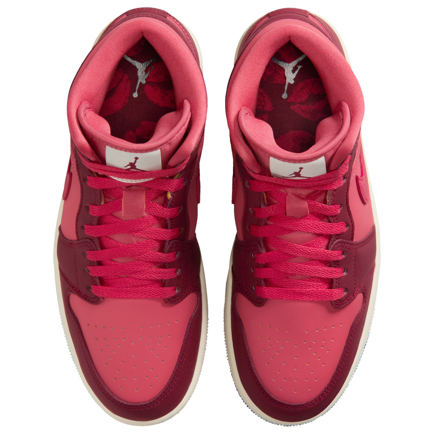 Jordan AJ 1 Mid SE - Women's - Red/Red