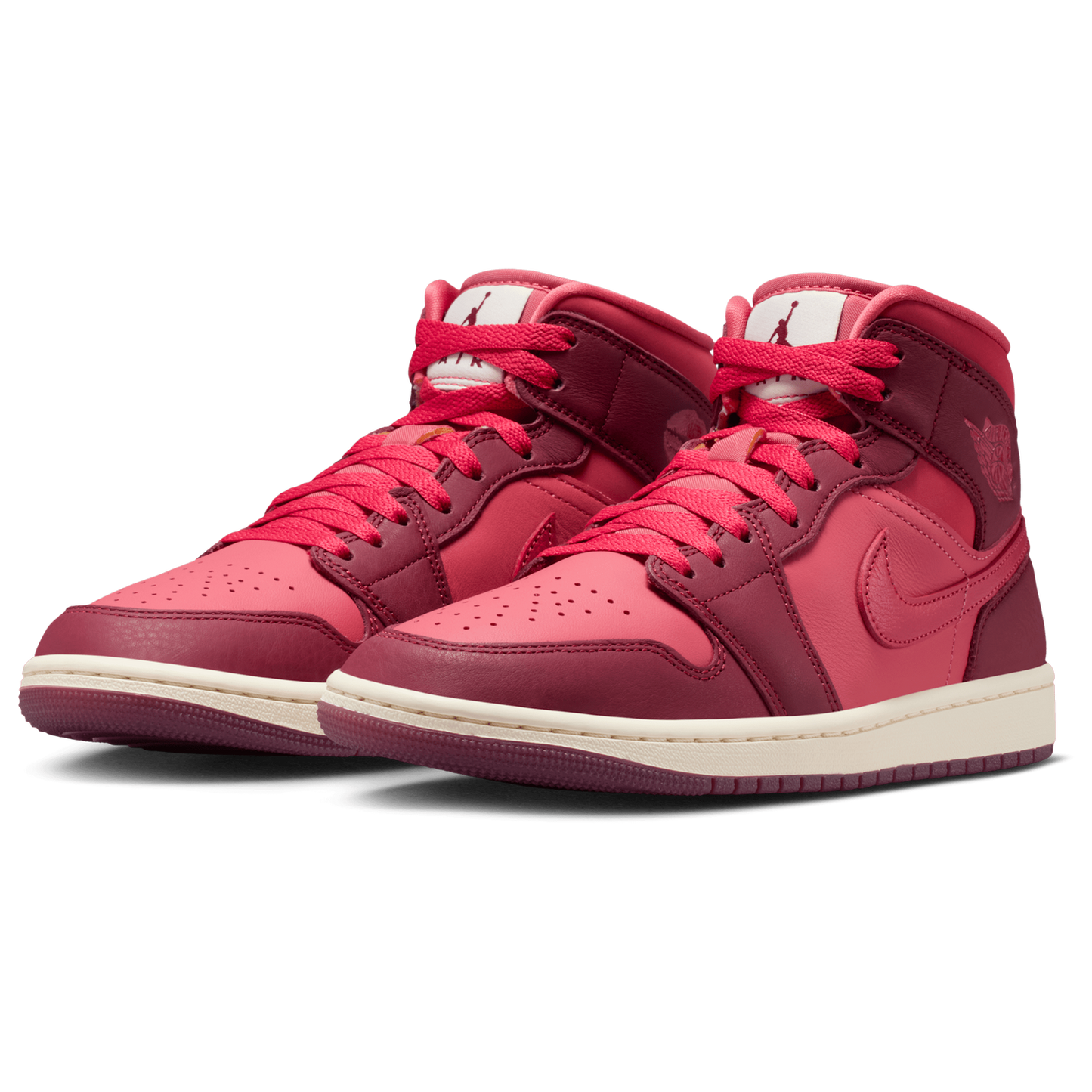 Jordan AJ 1 Mid SE - Women's - Red/Red