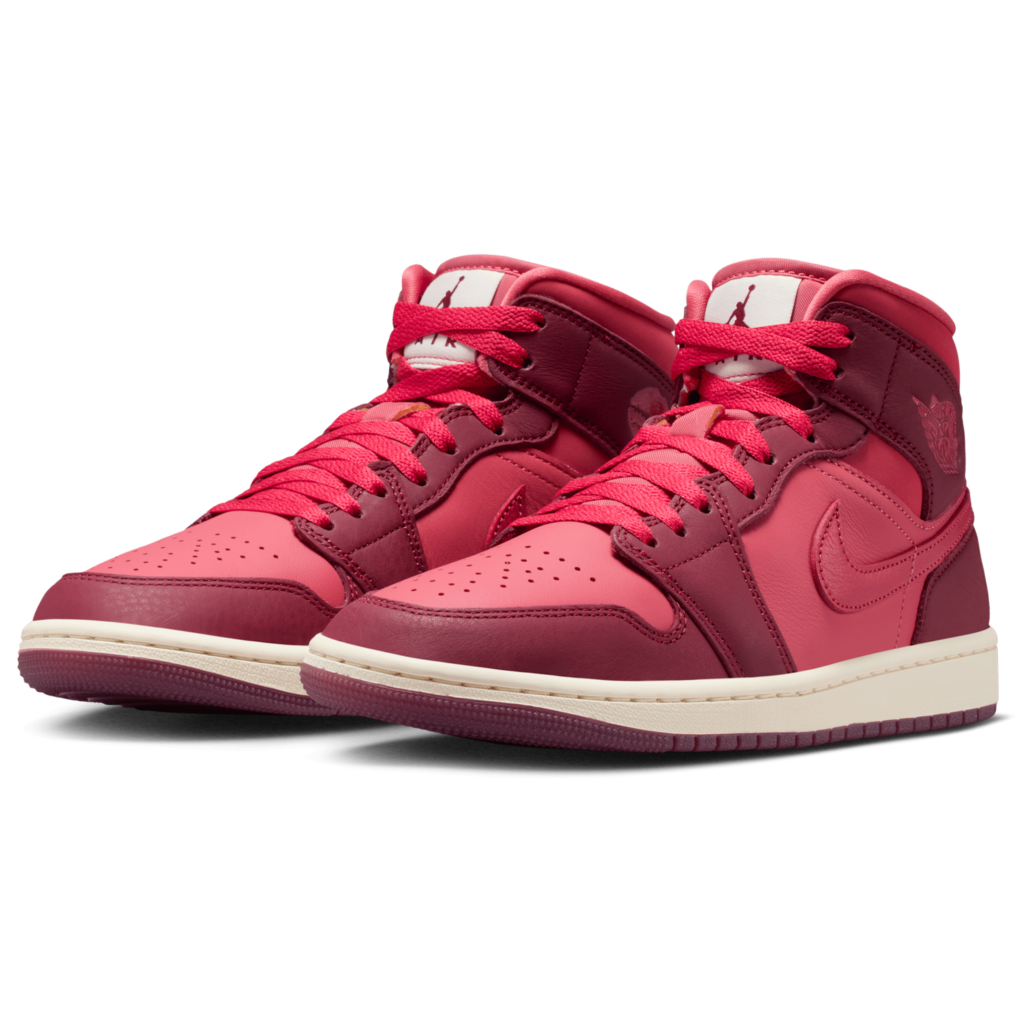 Jordan AJ 1 Mid SE - Women's - Red/Red