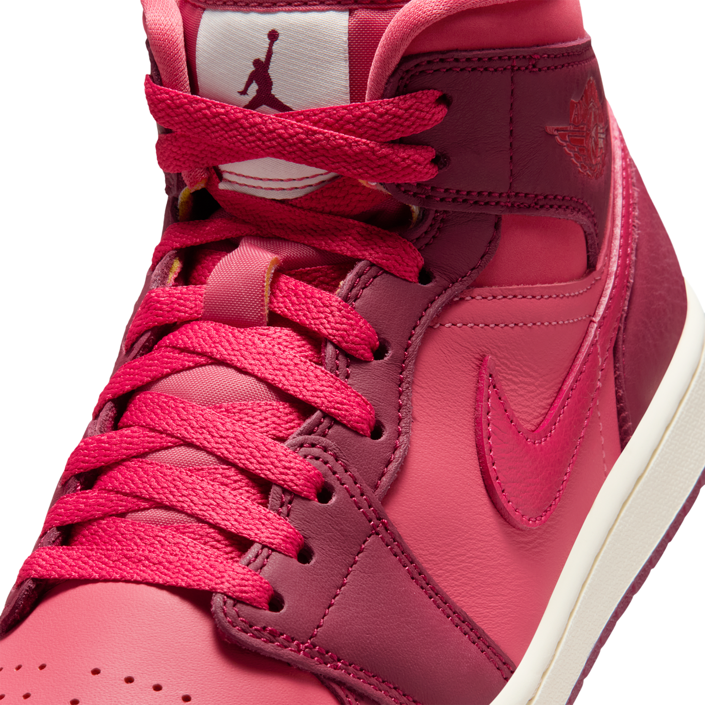 Jordan AJ 1 Mid SE - Women's - Red/Red