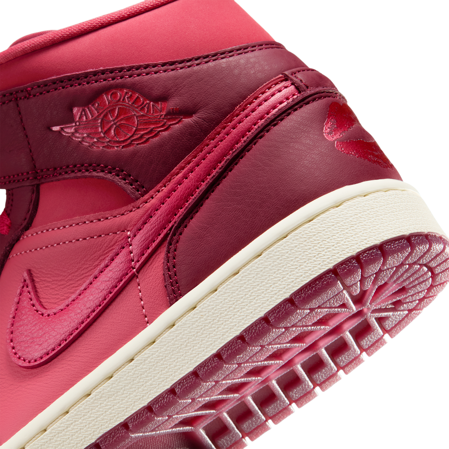 Jordan AJ 1 Mid SE - Women's - Red/Red