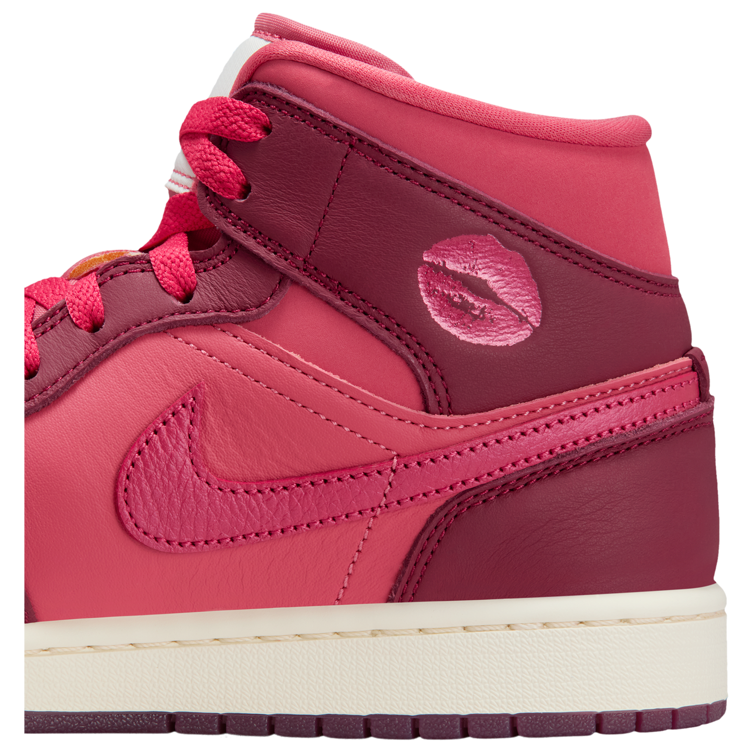 Jordan AJ 1 Mid SE - Women's - Red/Red