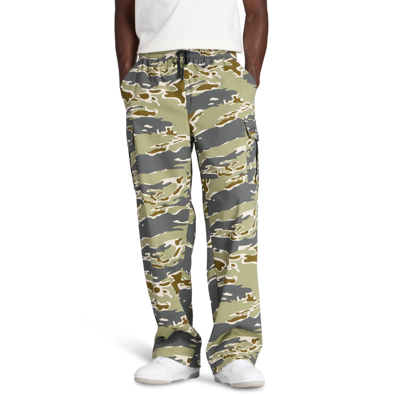New Balance Cotton Twill Cargo Pants - Men's - Brown/Green