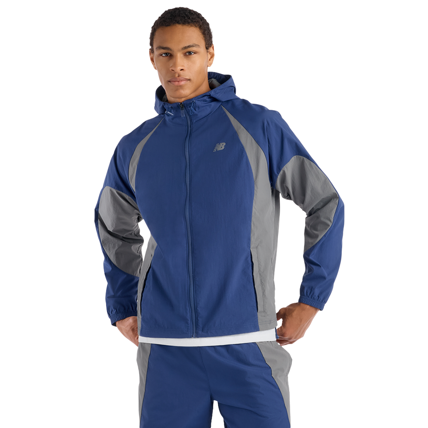 New Balance Abzorb 2000 Track Jacket - Men's - Blue Oyster/Grey