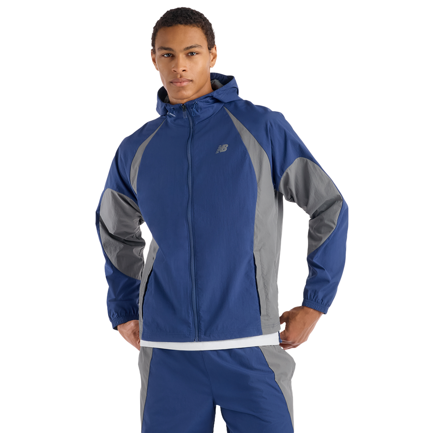New Balance Abzorb 2000 Track Jacket - Men's - Blue Oyster/Grey
