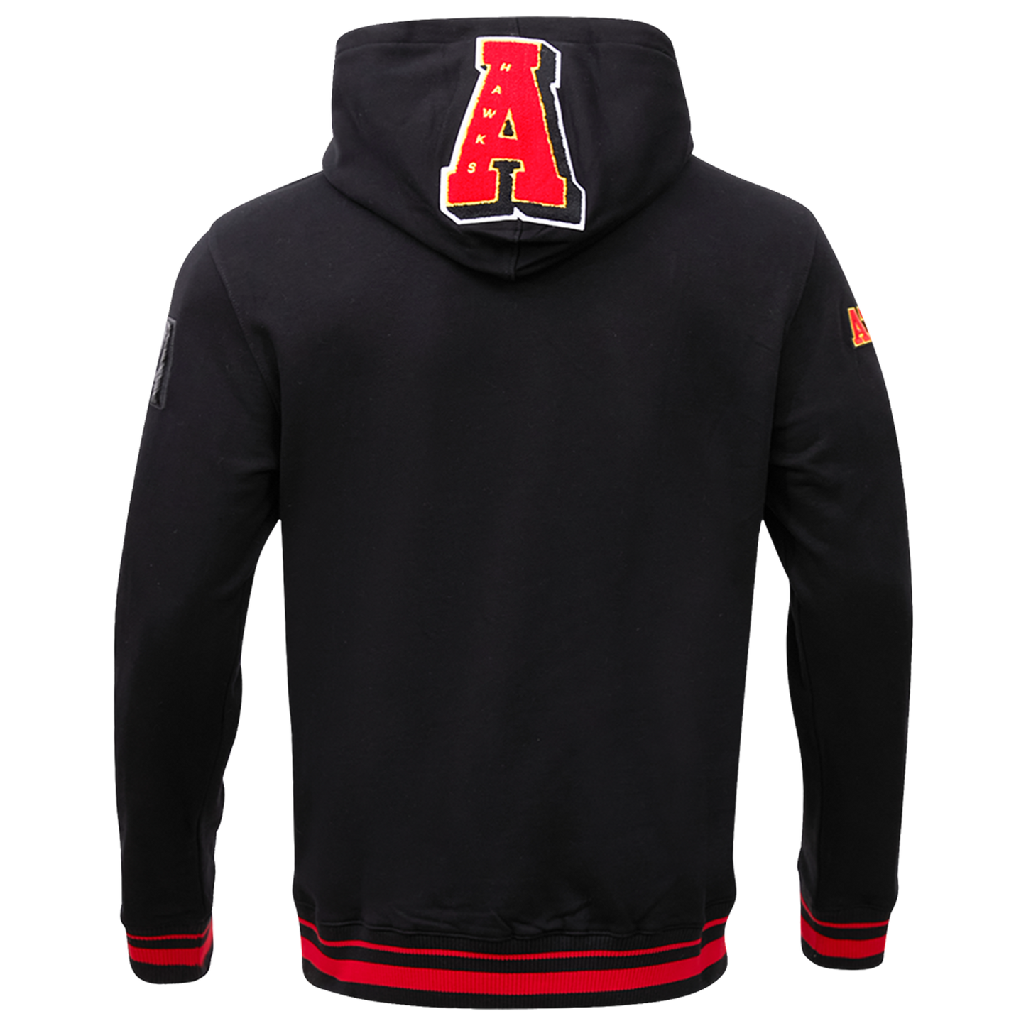 Pro Standard HAWKS MASH UP RIB FLC PO HOODIE - Men's - Red/Black/Black