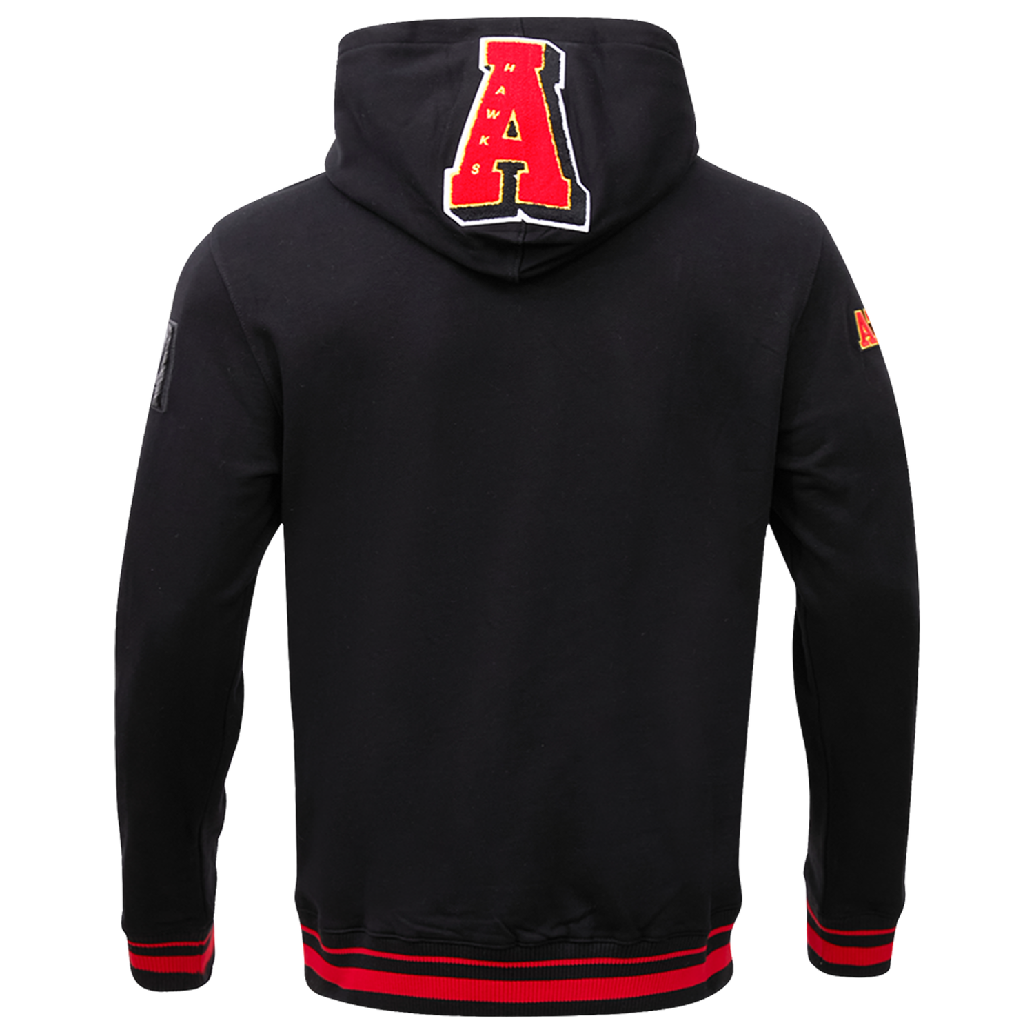 Pro Standard HAWKS MASH UP RIB FLC PO HOODIE - Men's - Red/Black/Black