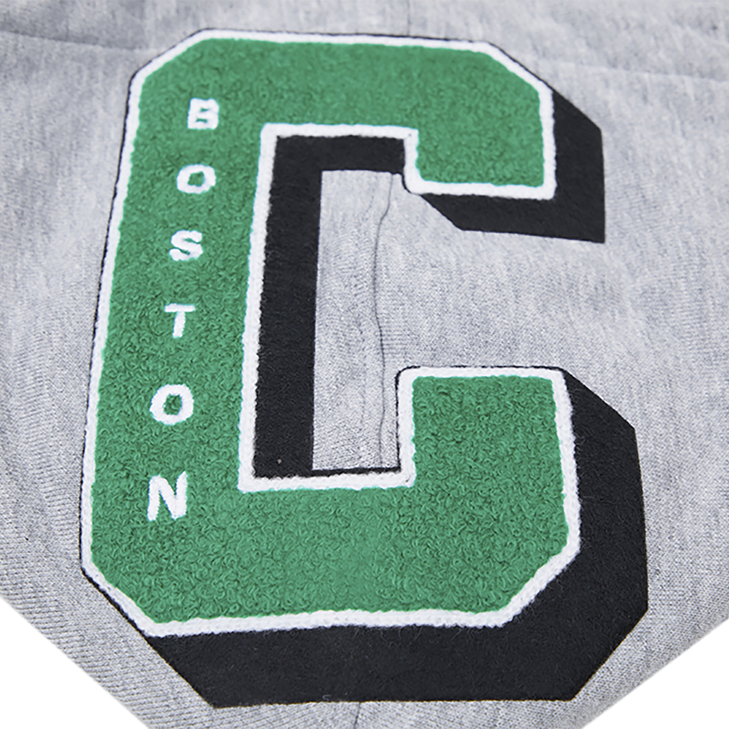 Pro Standard CELTICS MASH UP RIB FLC PO HOODIE - Men's - Heather Grey/Green