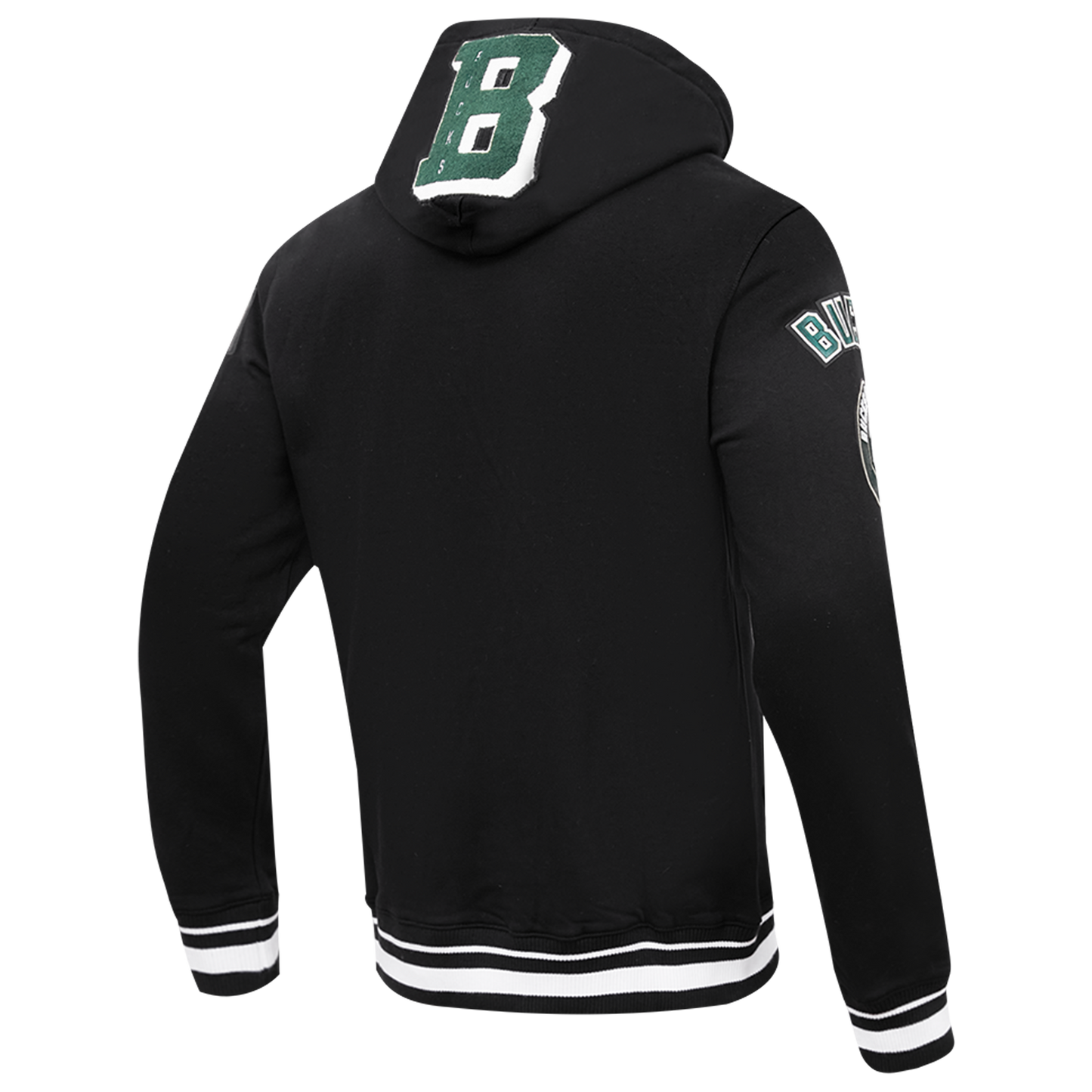 Pro Standard BUCKS MASH UP RIB FLC PO HOODIE - Men's - Black