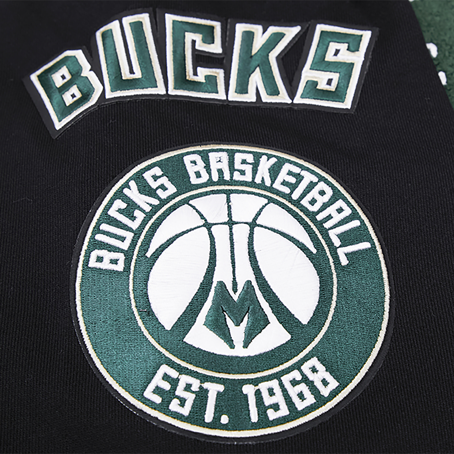 Pro Standard BUCKS MASH UP RIB FLC PO HOODIE - Men's - Black