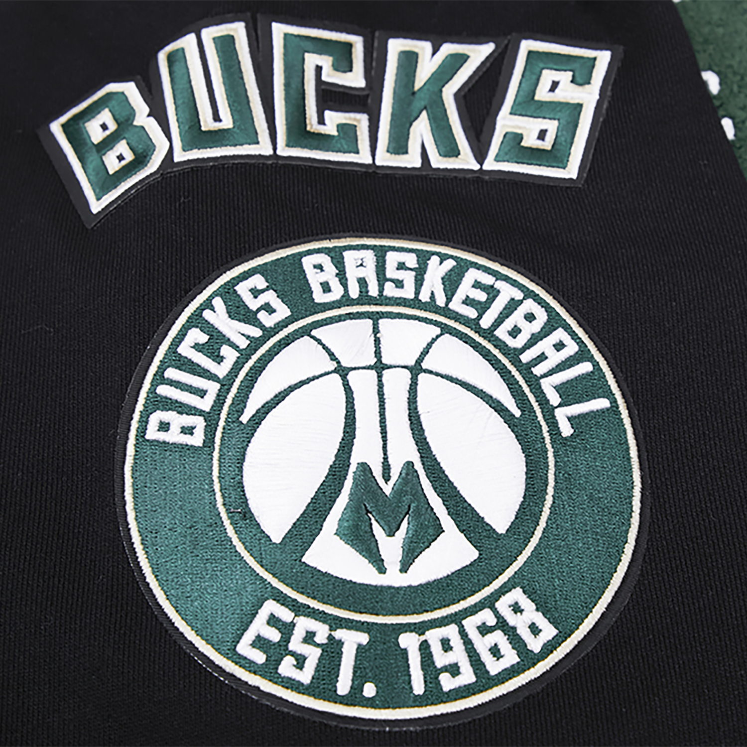 Pro Standard BUCKS MASH UP RIB FLC PO HOODIE - Men's - Black