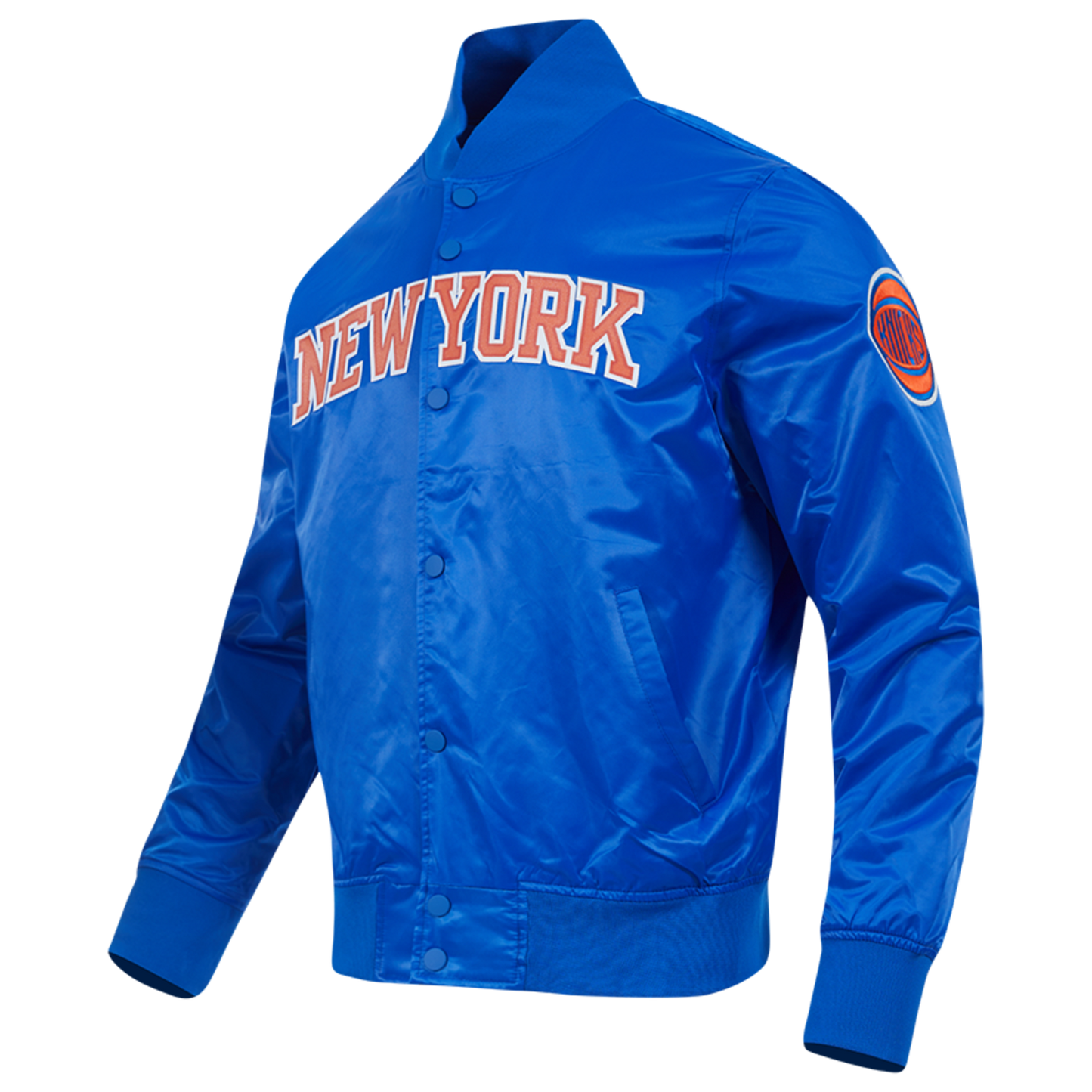 Pro Standard NEW YORK KNICKS SATIN JACKET - Men's - Royal Blue