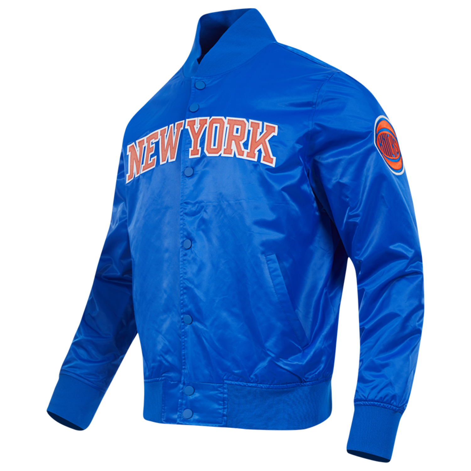 Pro Standard NEW YORK KNICKS SATIN JACKET - Men's - Royal Blue