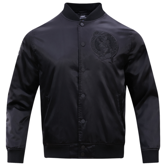 Pro Standard BOSTON CELTICS SATIN JACKET - Men's - Triple Black