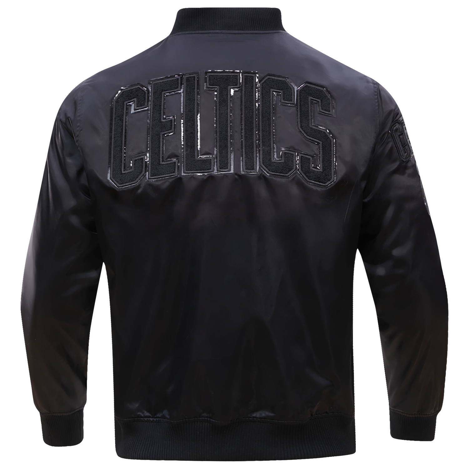 Pro Standard BOSTON CELTICS SATIN JACKET - Men's - Triple Black