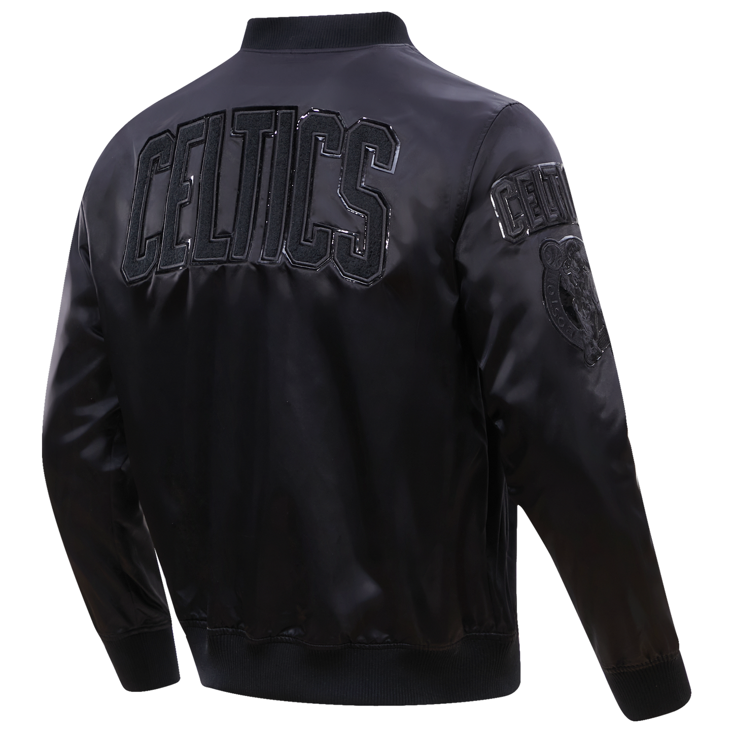 Pro Standard BOSTON CELTICS SATIN JACKET - Men's - Triple Black