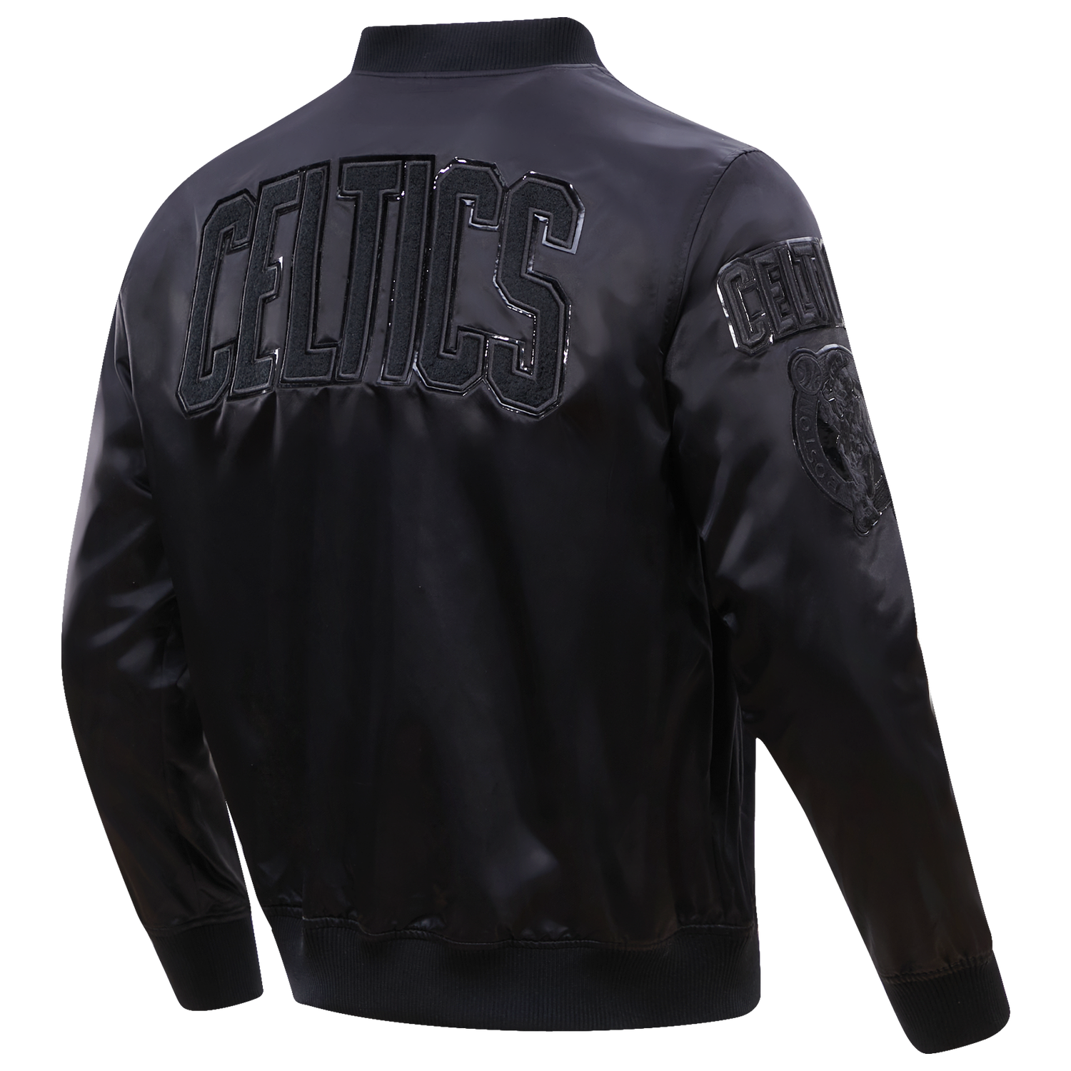 Pro Standard BOSTON CELTICS SATIN JACKET - Men's - Triple Black