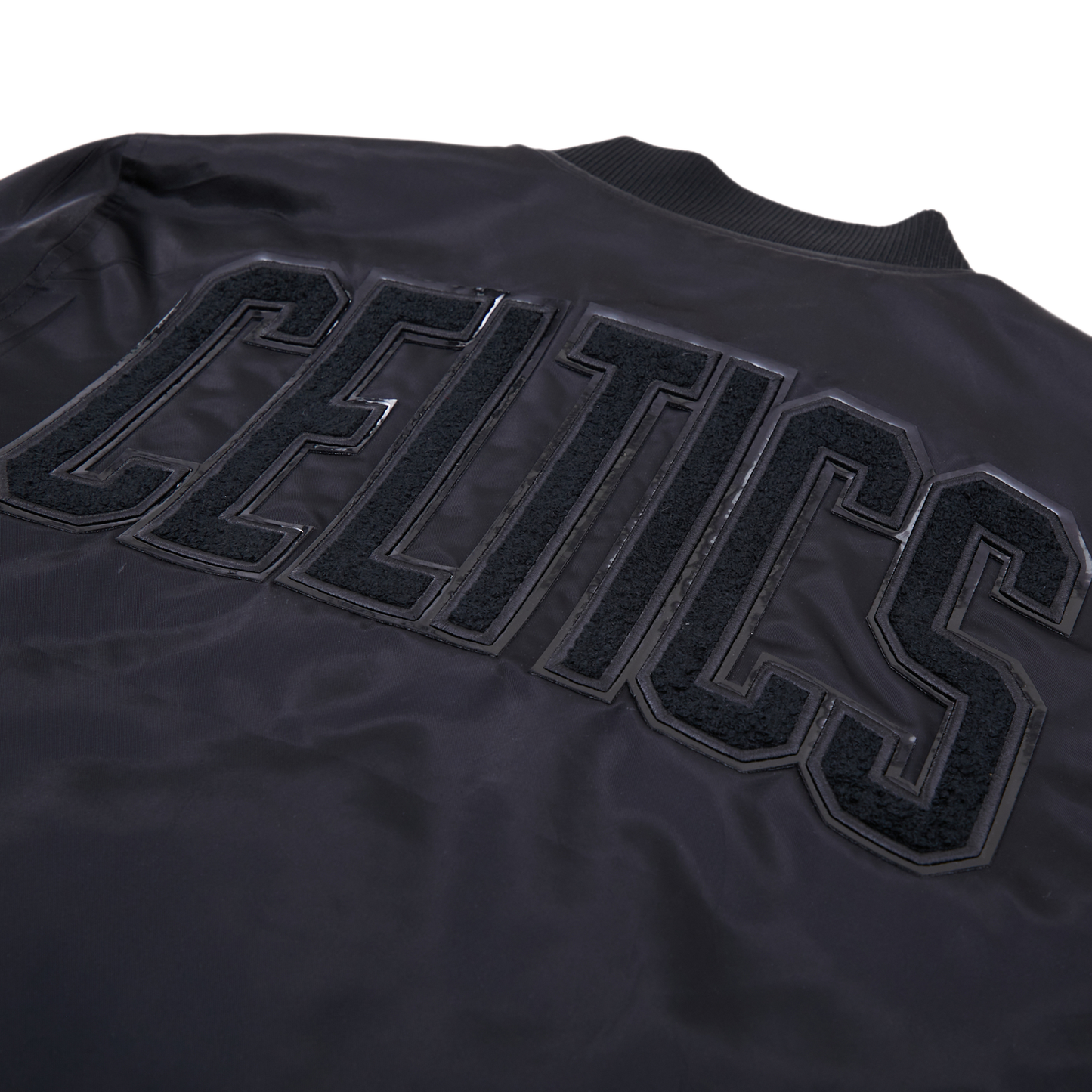 Pro Standard BOSTON CELTICS SATIN JACKET - Men's - Triple Black