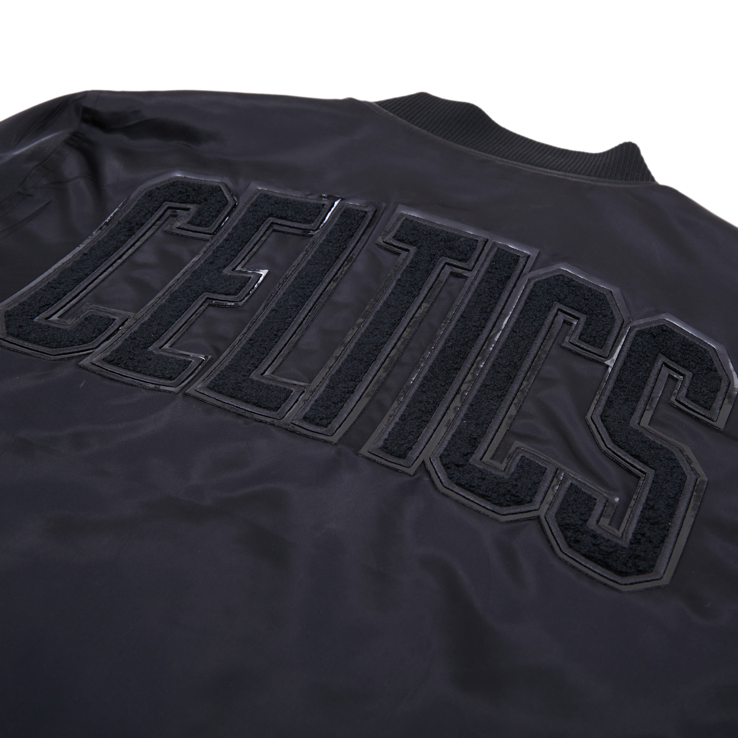 Pro Standard BOSTON CELTICS SATIN JACKET - Men's - Triple Black