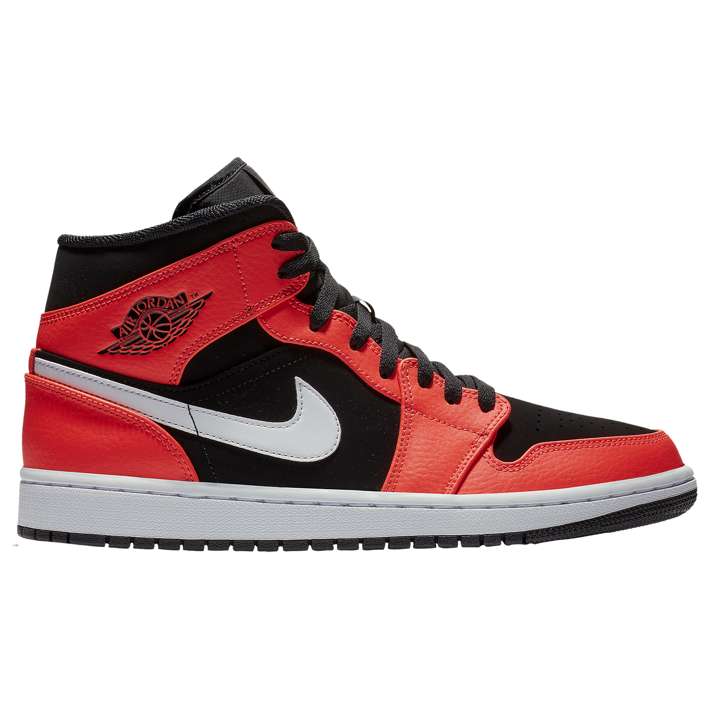 Jordan AJ 1 Mid - Men's - Black/Infrared 23/White