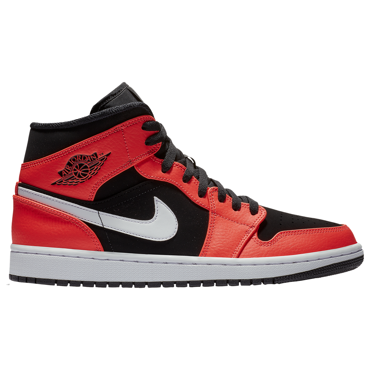 Jordan AJ 1 Mid - Men's - Black/Infrared 23/White