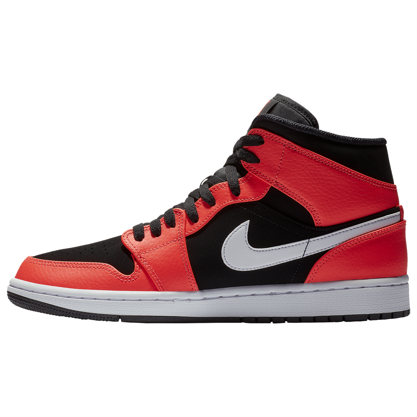 Jordan AJ 1 Mid - Men's - Black/Infrared 23/White