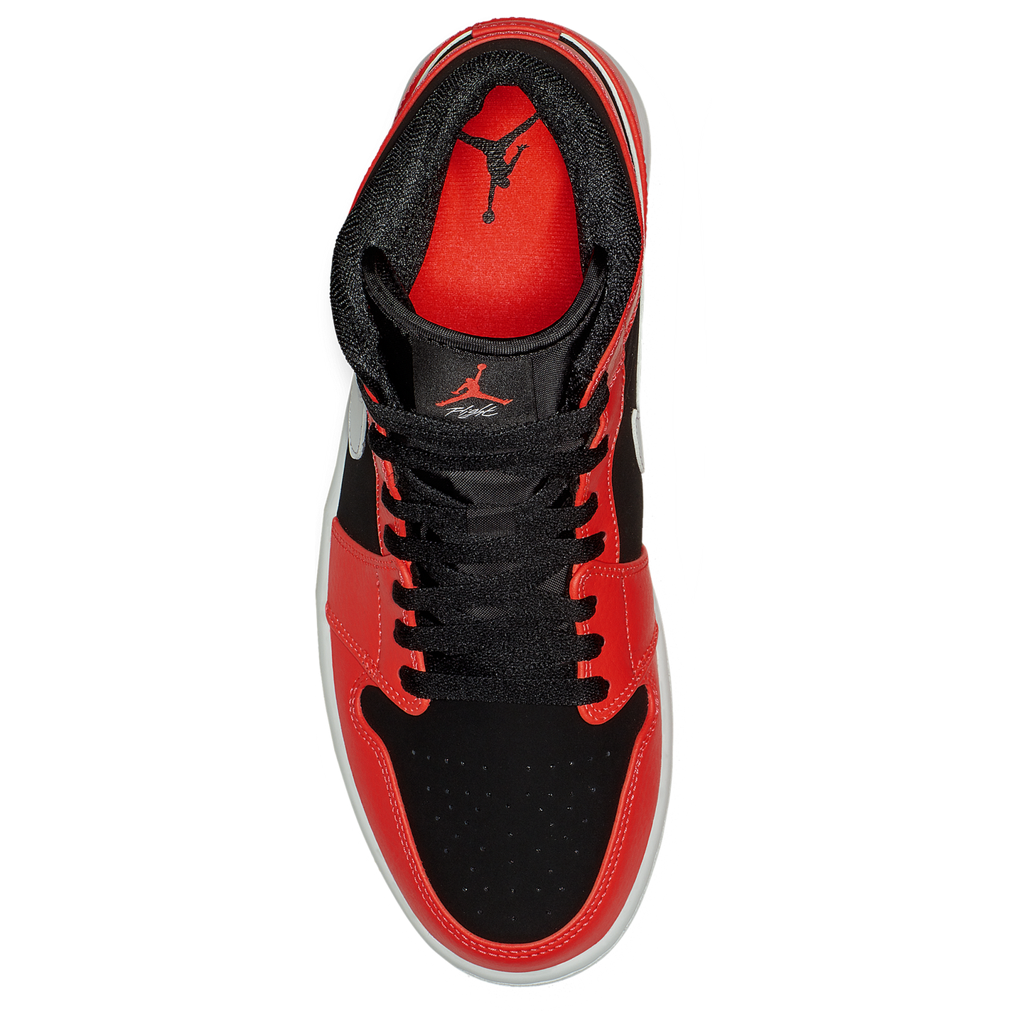 Jordan AJ 1 Mid - Men's - Black/Infrared 23/White