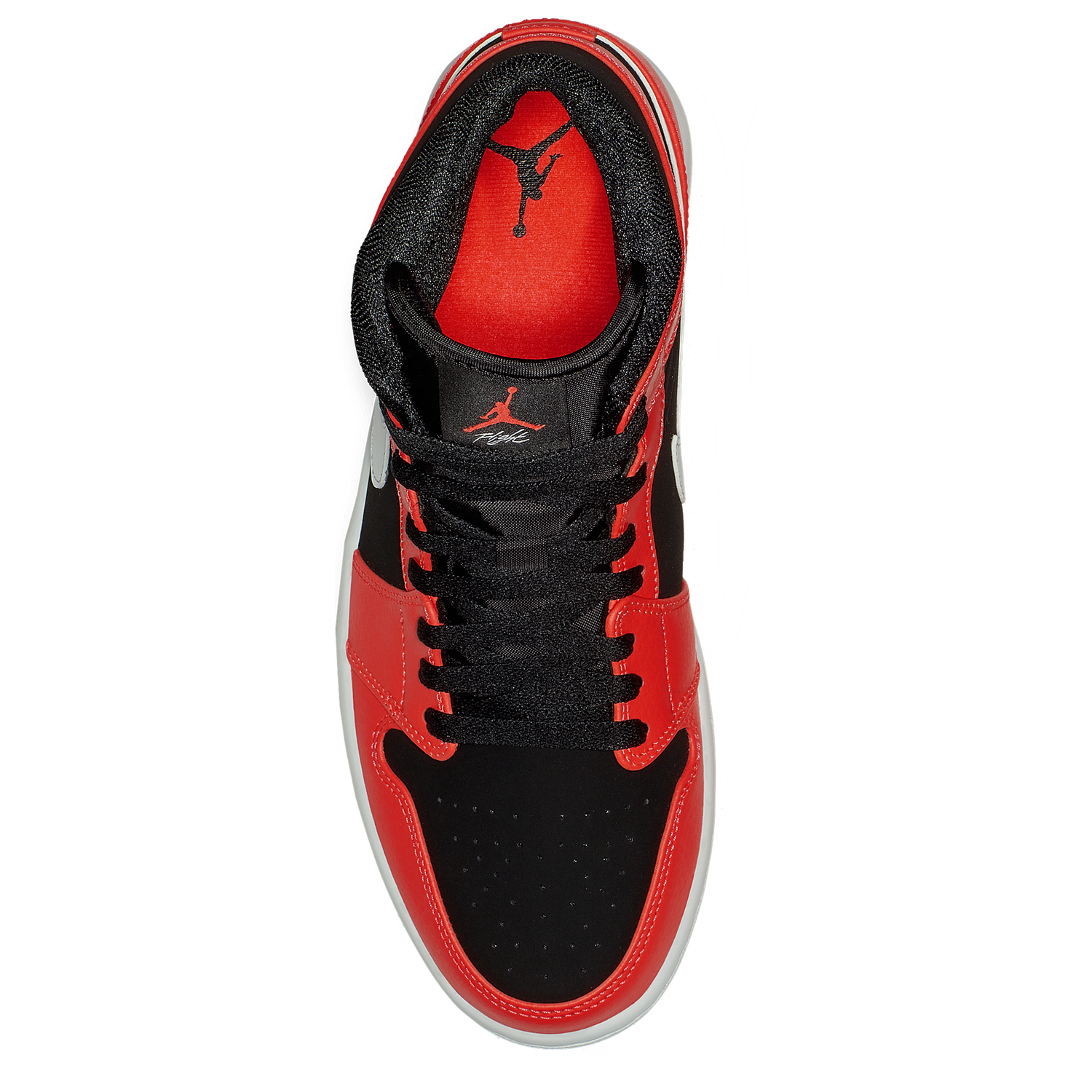 Jordan AJ 1 Mid - Men's - Black/Infrared 23/White