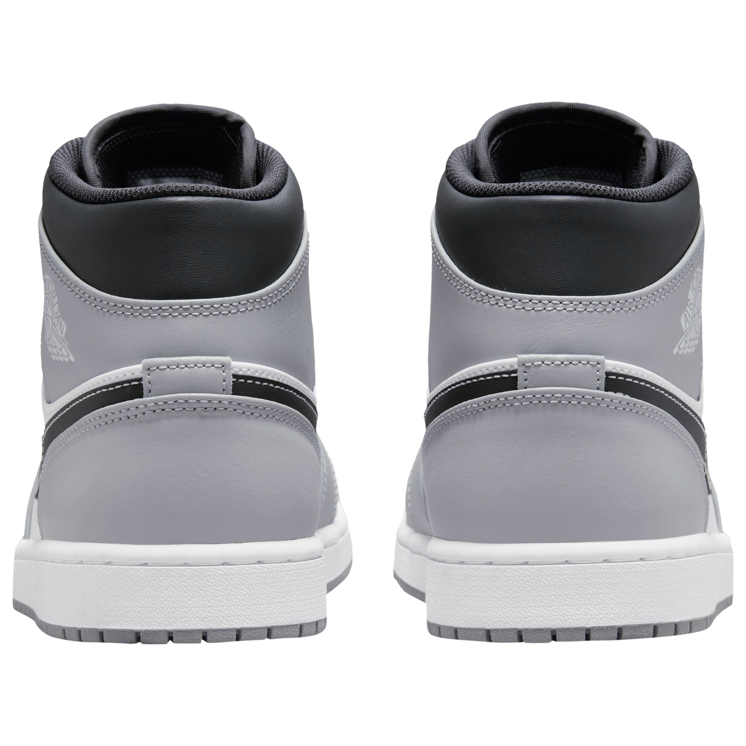 Jordan AJ 1 Mid - Men's - Light Grey/White/Anthracite