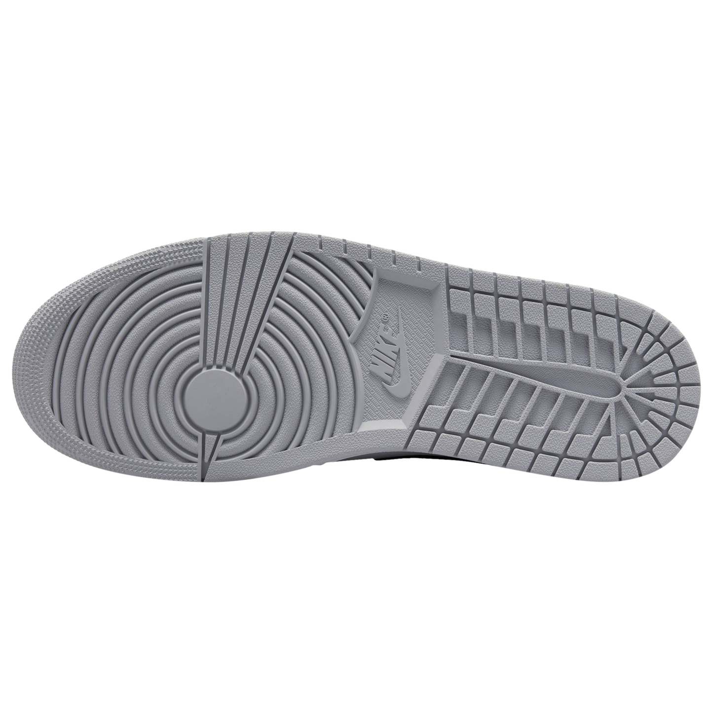 Jordan AJ 1 Mid - Men's - Light Grey/White/Anthracite