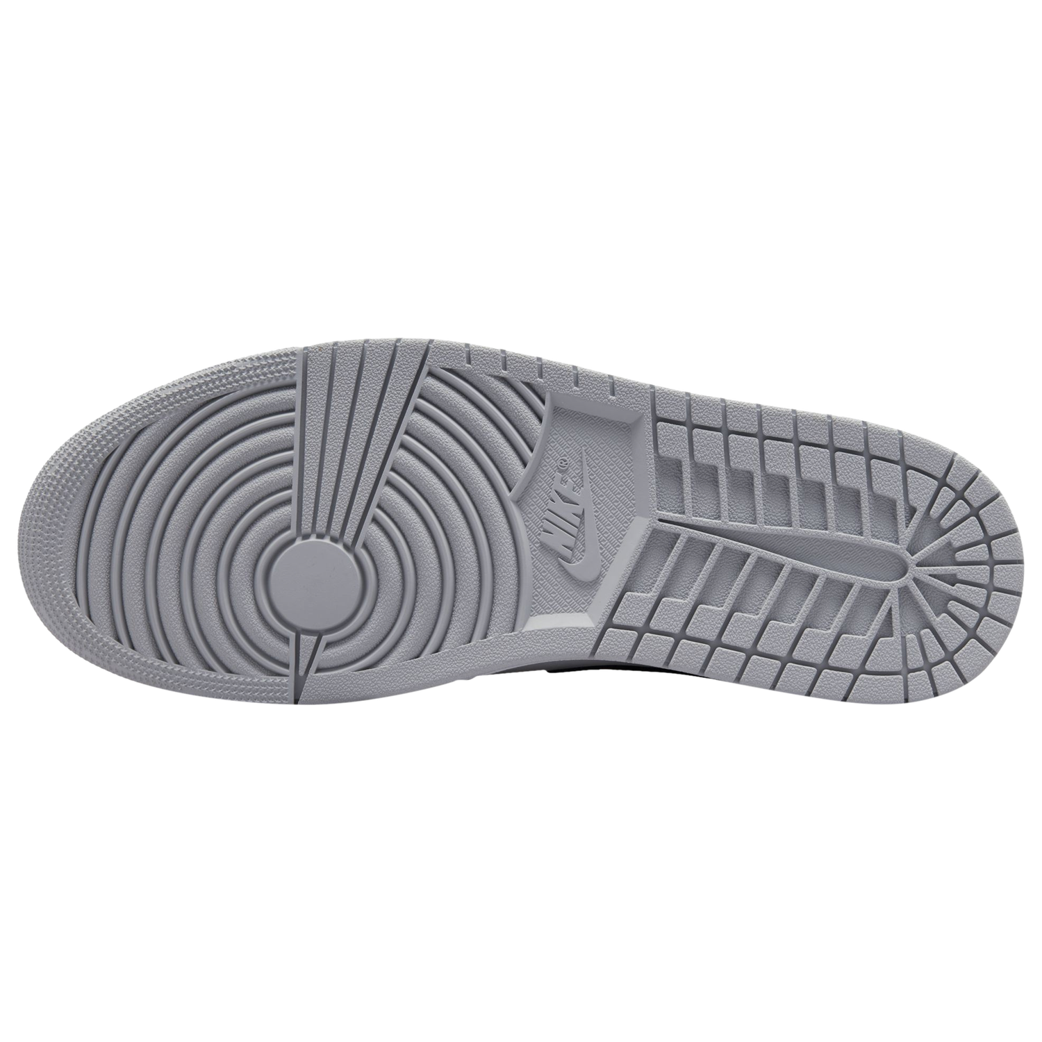 Jordan AJ 1 Mid - Men's - Light Grey/White/Anthracite
