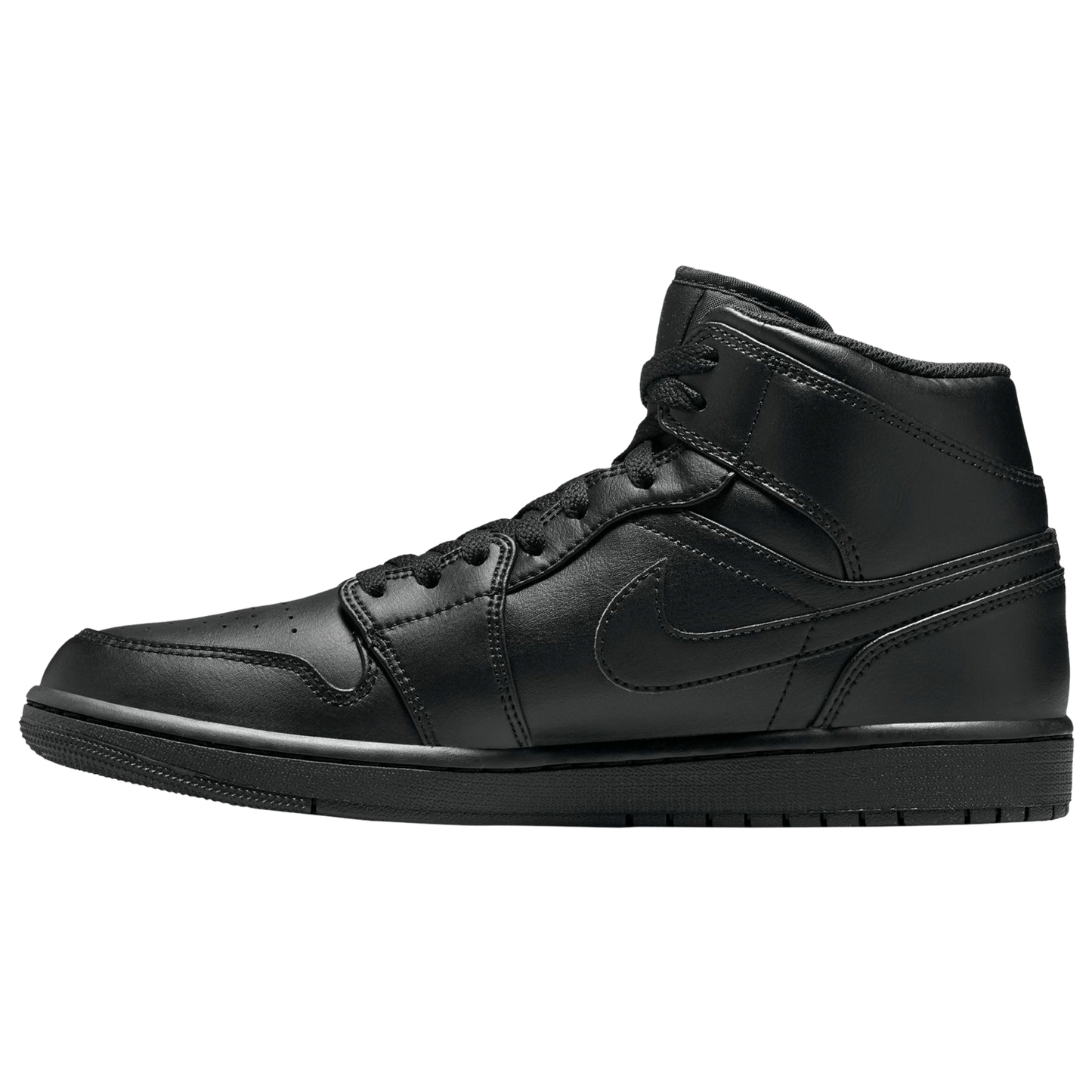 Jordan AJ 1 Mid - Men's - Black/Black/Black