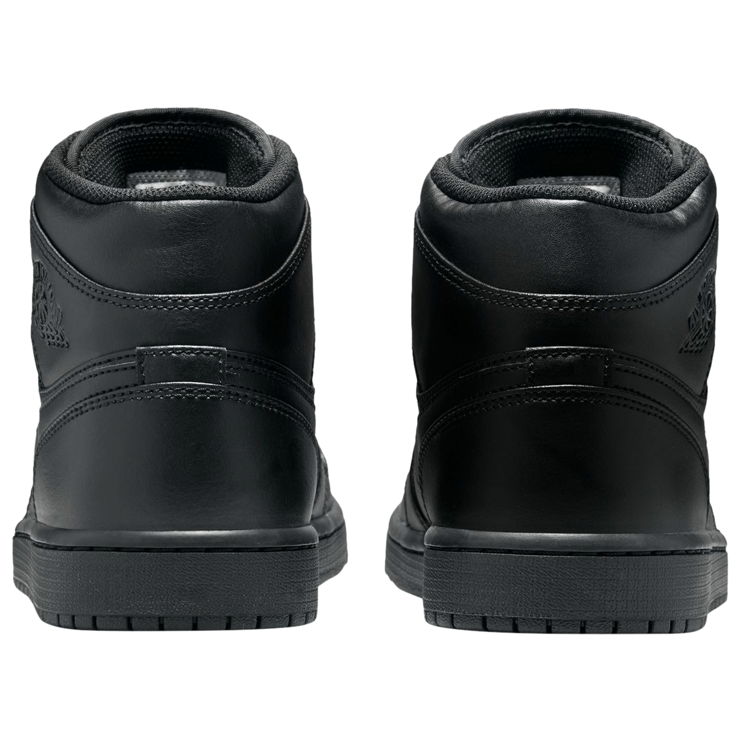 Jordan AJ 1 Mid - Men's - Black/Black/Black