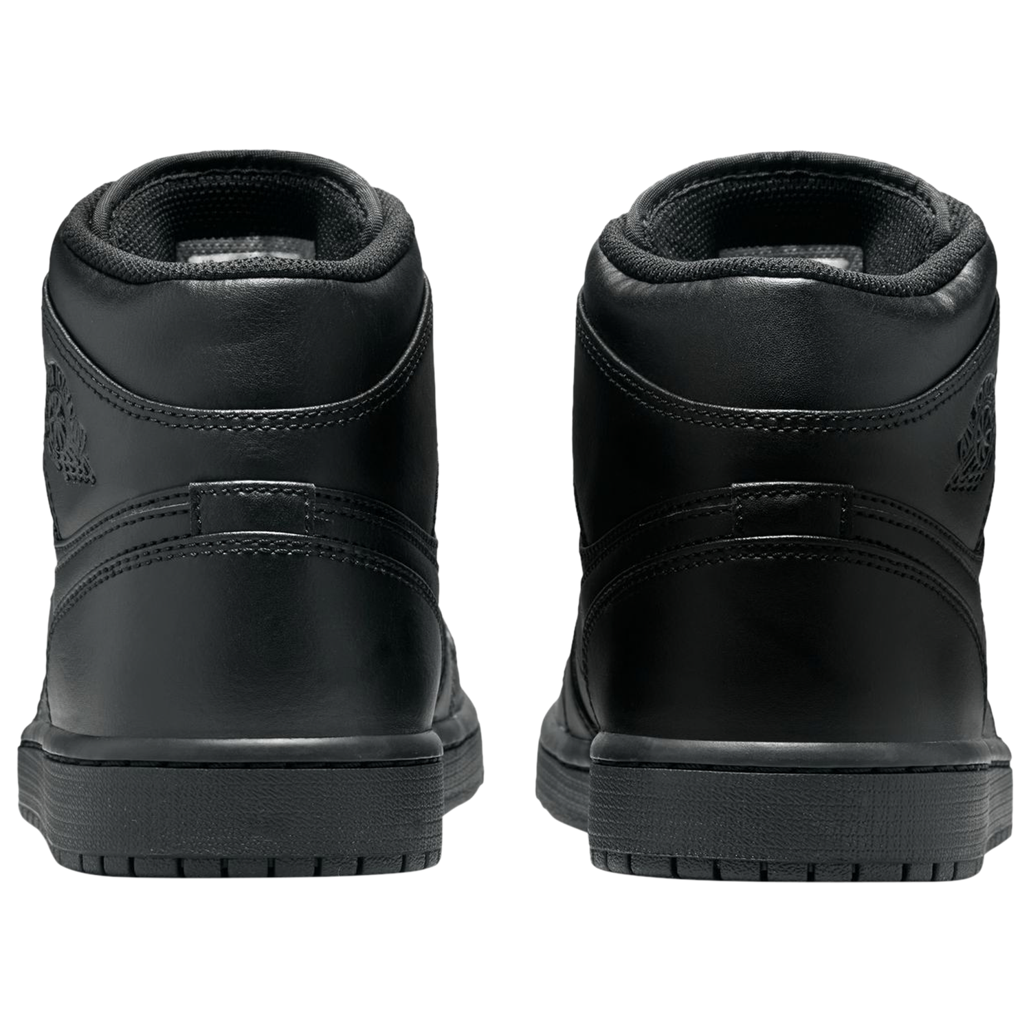 Jordan AJ 1 Mid - Men's - Black/Black/Black