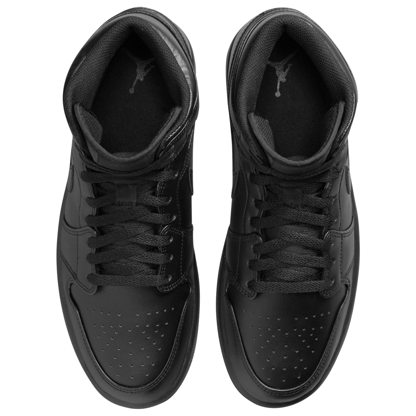 Jordan AJ 1 Mid - Men's - Black/Black/Black