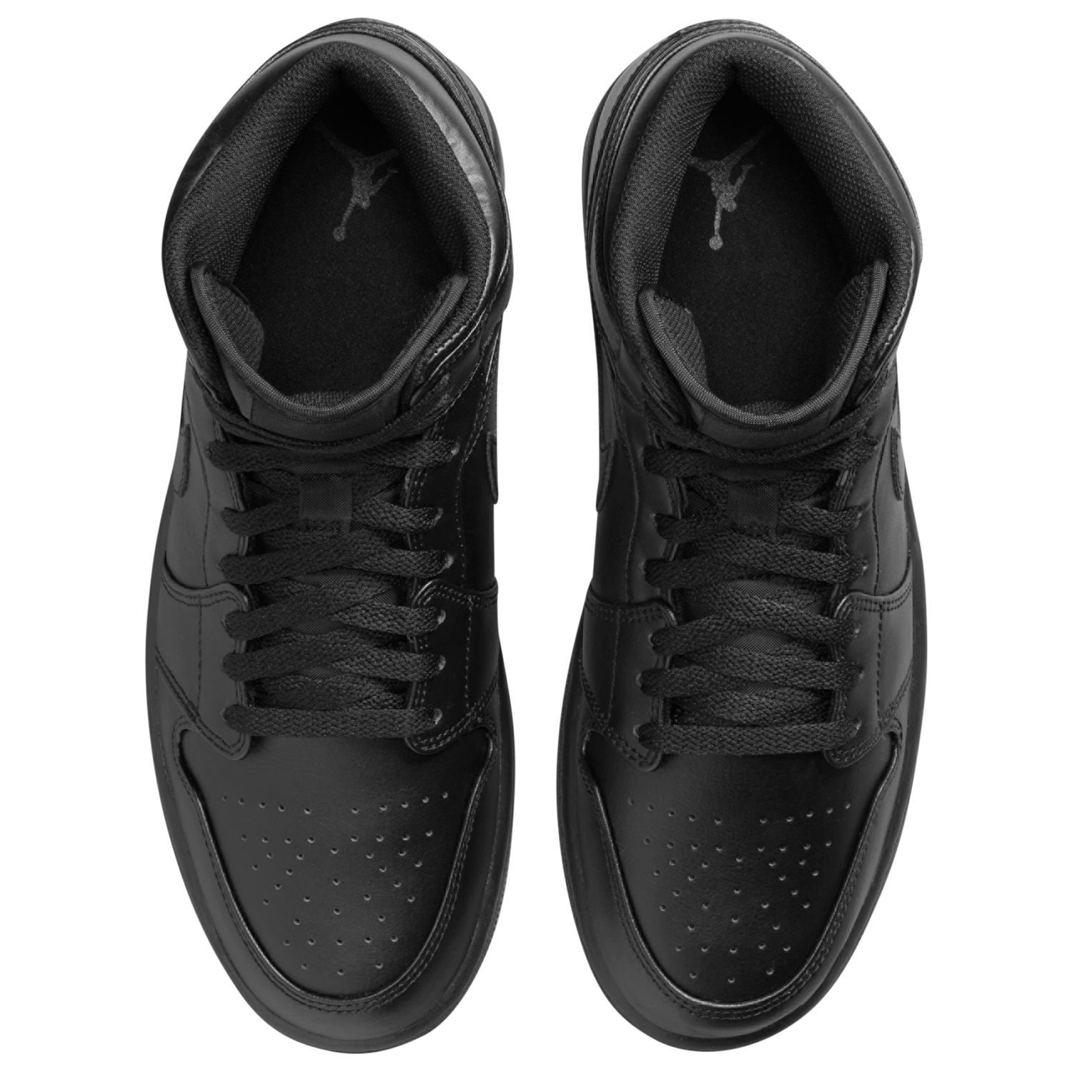Jordan AJ 1 Mid - Men's - Black/Black/Black