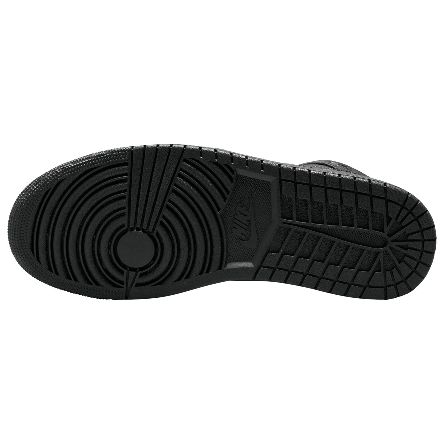 Jordan AJ 1 Mid - Men's - Black/Black/Black