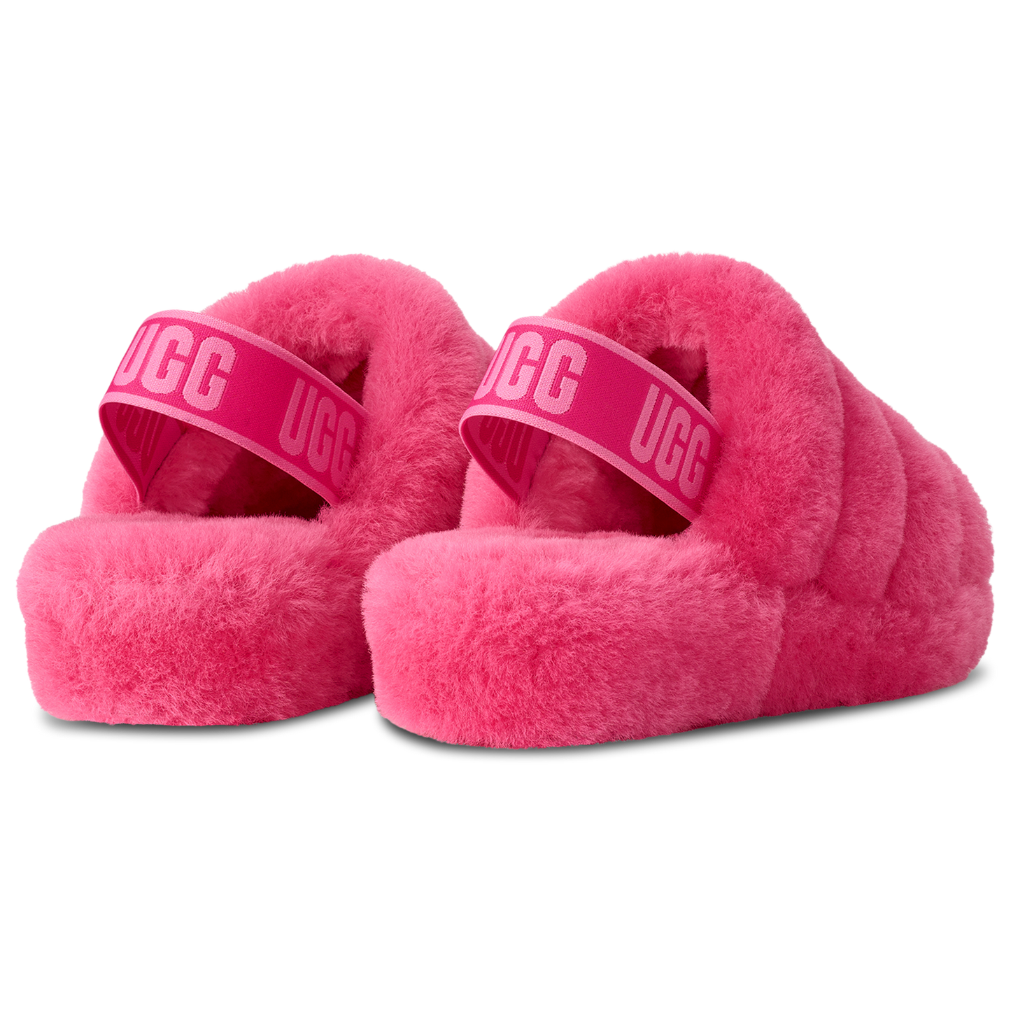 UGG Fluff Yeah Slides - Women's - Pink/Pink