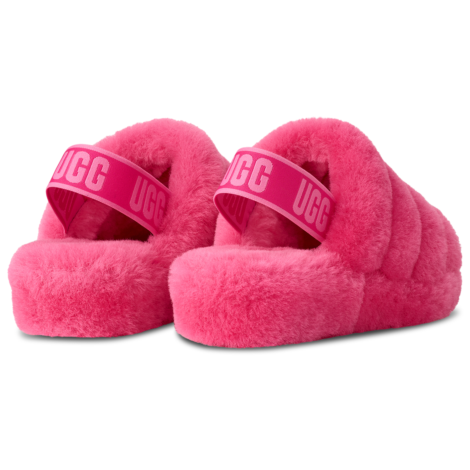 UGG Fluff Yeah Slides - Women's - Pink/Pink