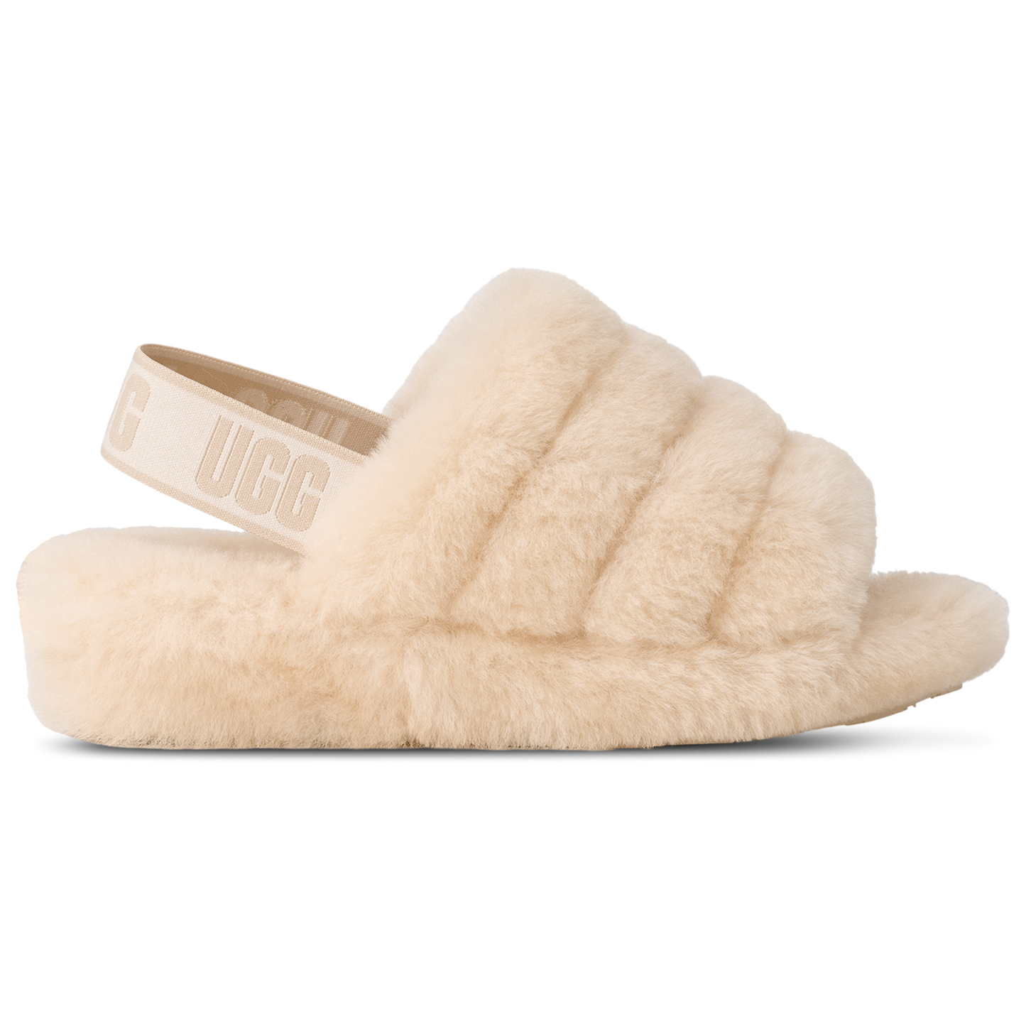 UGG Fluff Yeah Slides - Women's - Tan/White
