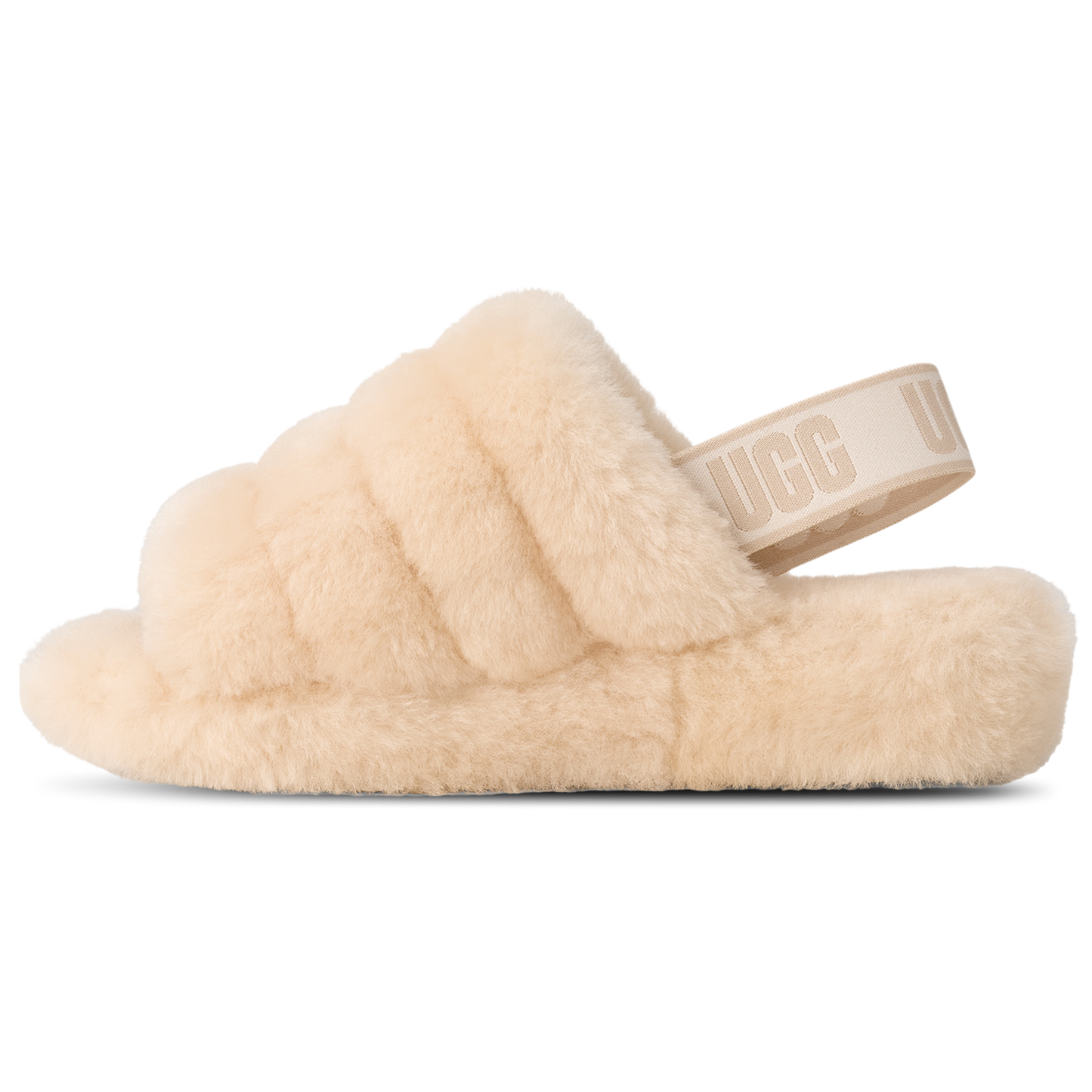 UGG Fluff Yeah Slides - Women's - Tan/White