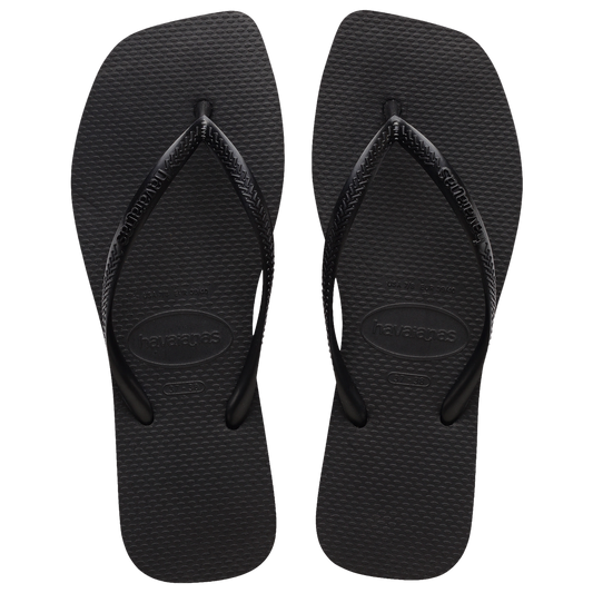 Havaianas Slim Square Sandals - Women's - Black/Black