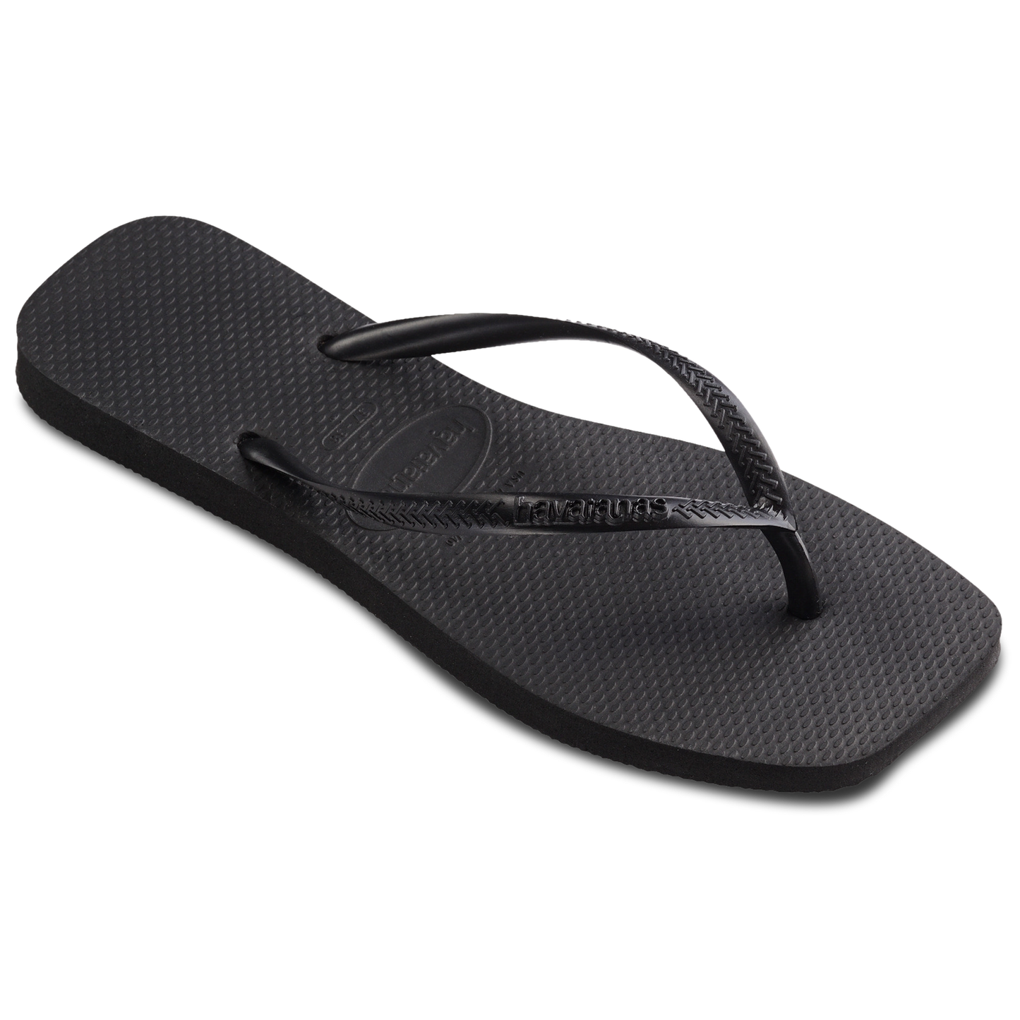 Havaianas Slim Square Sandals - Women's - Black/Black