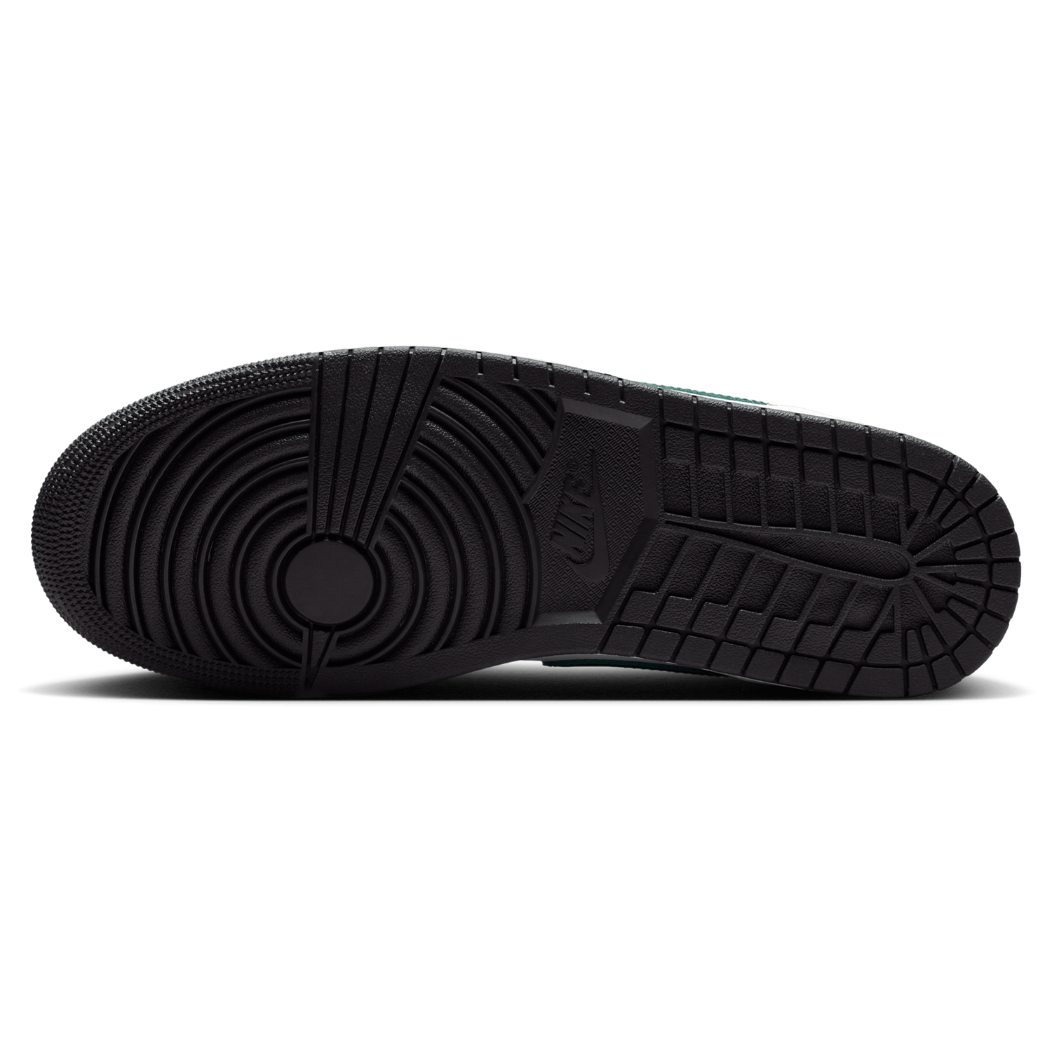 Jordan AJ 1 Low - Men's - Summit White/Black/Gorge Green
