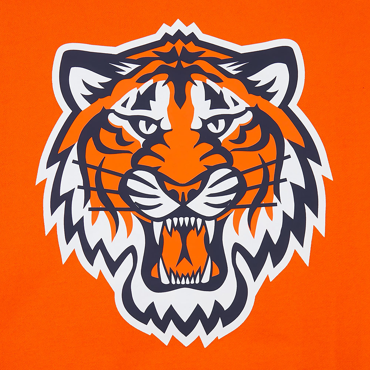 Pro Standard Tigers Living Large Drop Shoulder PO Hoodie - Men's - White/Orange/Black