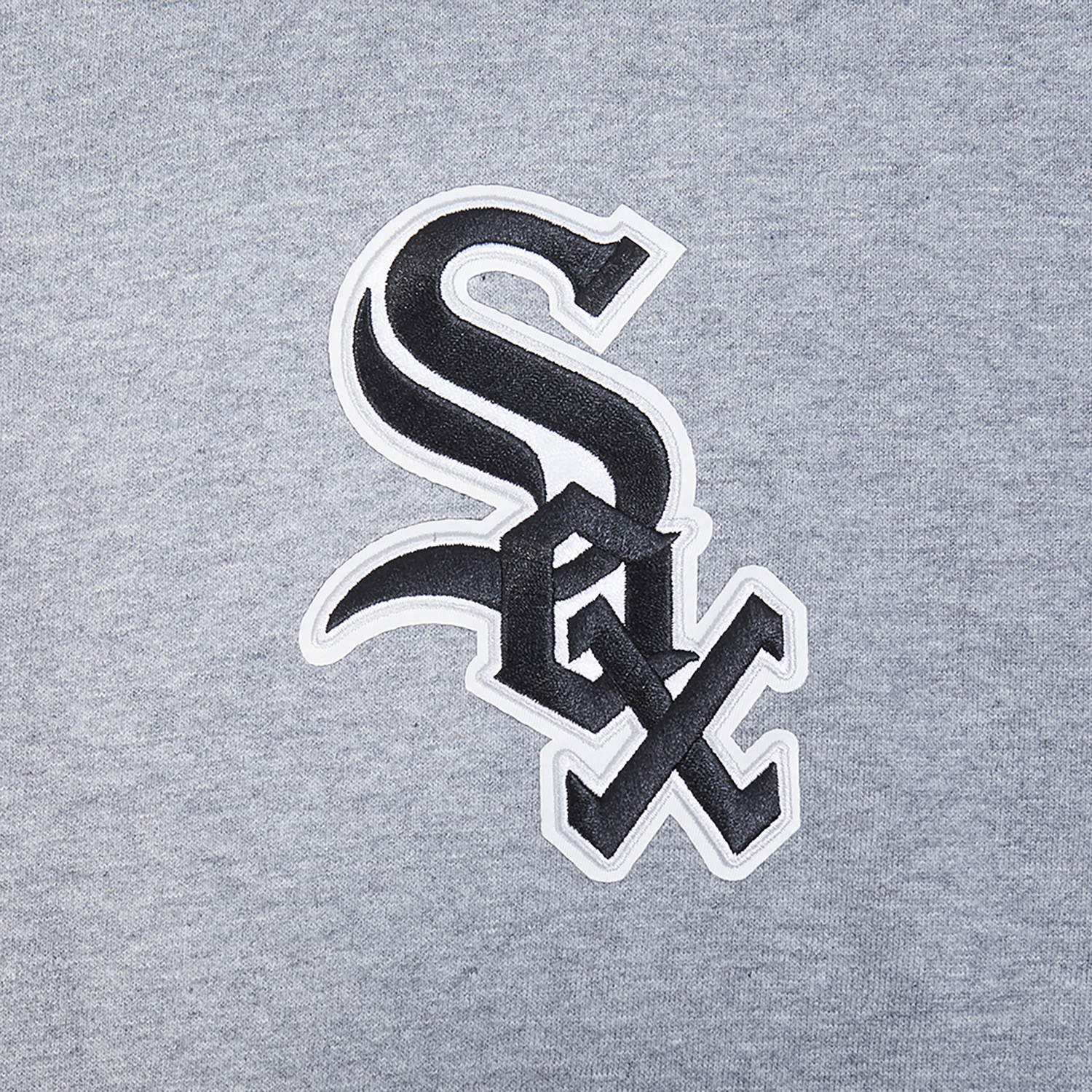 Pro Standard White Sox Living Large Drop Shoulder PO Hoodie - Men's - Gray/Black/White