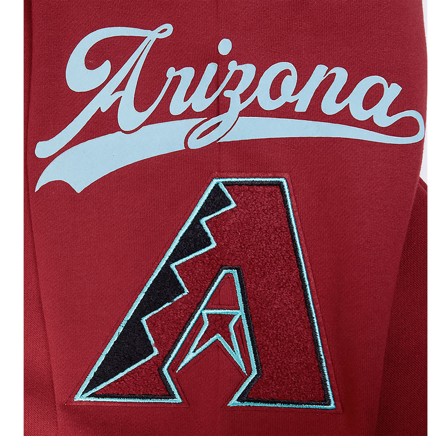 Pro Standard Diamondbacks Living Large Drop Shoulder Hoodie - Men's - Teal/Maroon/Black
