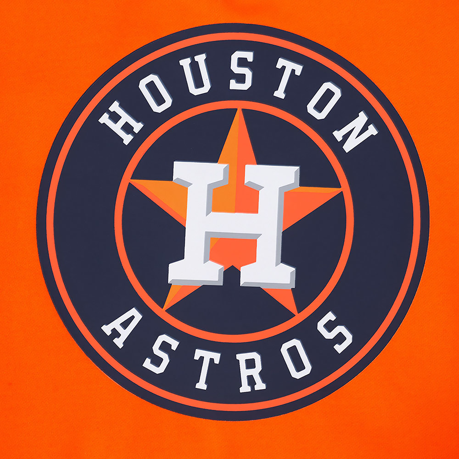 Pro Standard Astros Living Large Drop Shoulder PO Hoodie - Men's - Navy/Orange/White